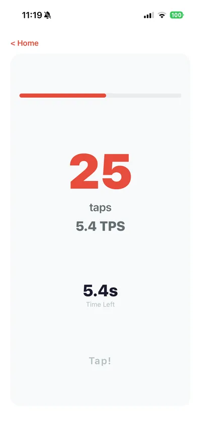 Tap Speed Test 2