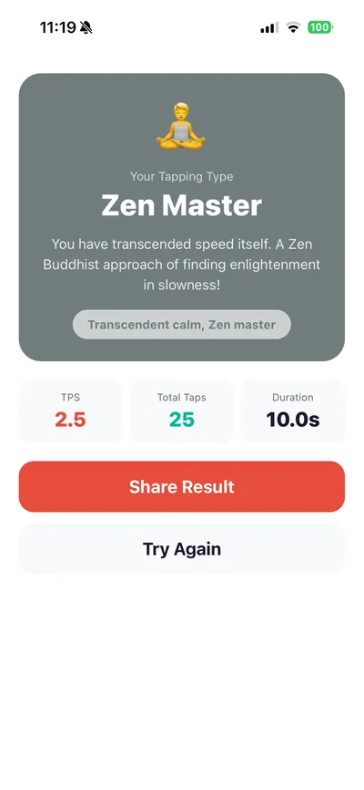 Tap Speed Test 3